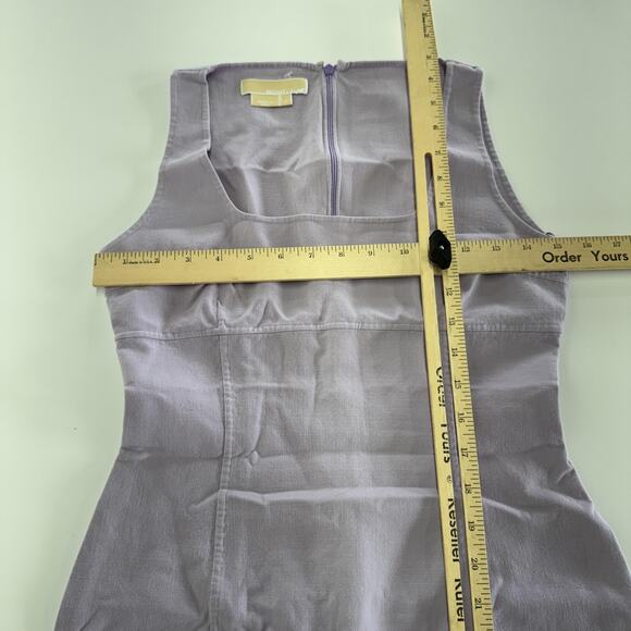 Michael Kors Dress Womens 4 Purple Sleeveless Sheath Wool Blend Made In Italy - Picture 5 of 7